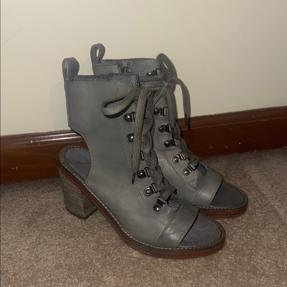 BRAND NEW FP Movement by Free People Gray Lace-Up Boots